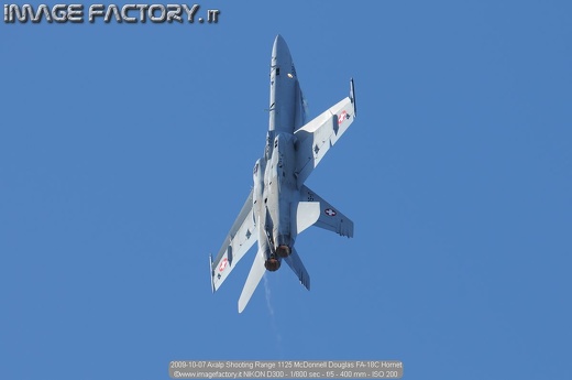 2009-10-07 Axalp Shooting Range 1125 McDonnell Douglas FA-18C Hornet